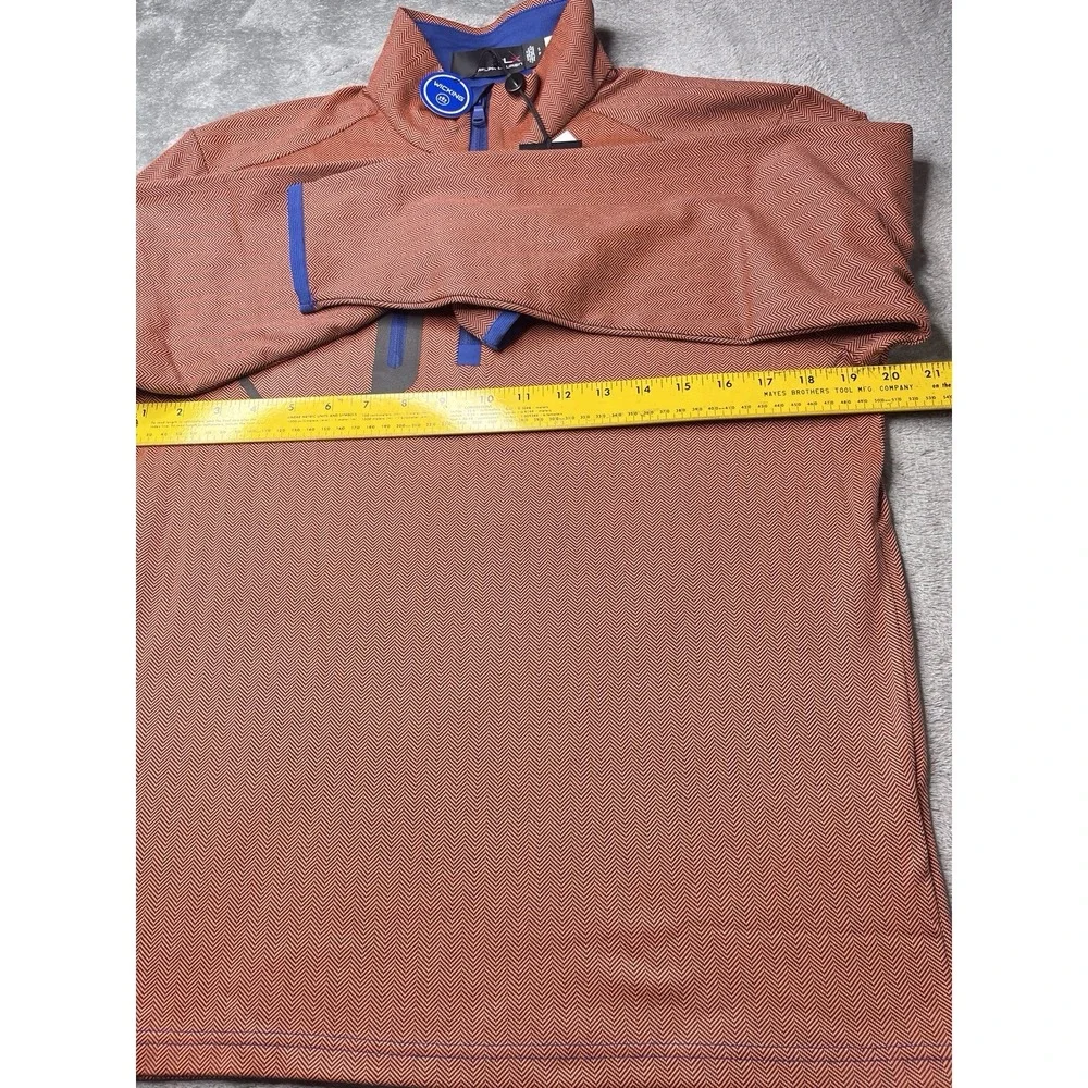 New RLX Ralph Lauren 1/4 Zip Performance Golf Pullover Geometric‎ Small $148